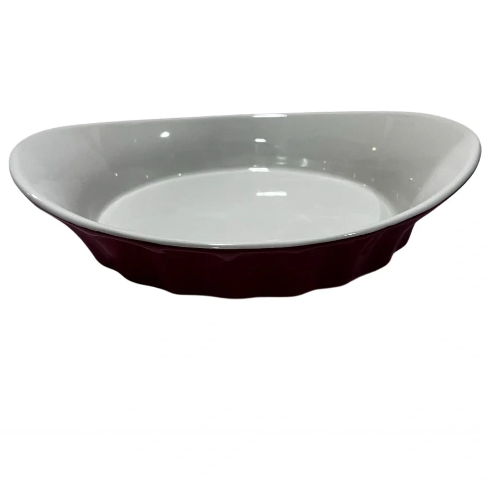 Red Crofton Ceramic Casserole Dish